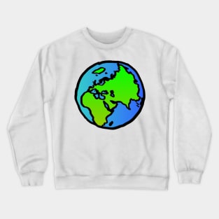 world globe Crewneck Sweatshirt